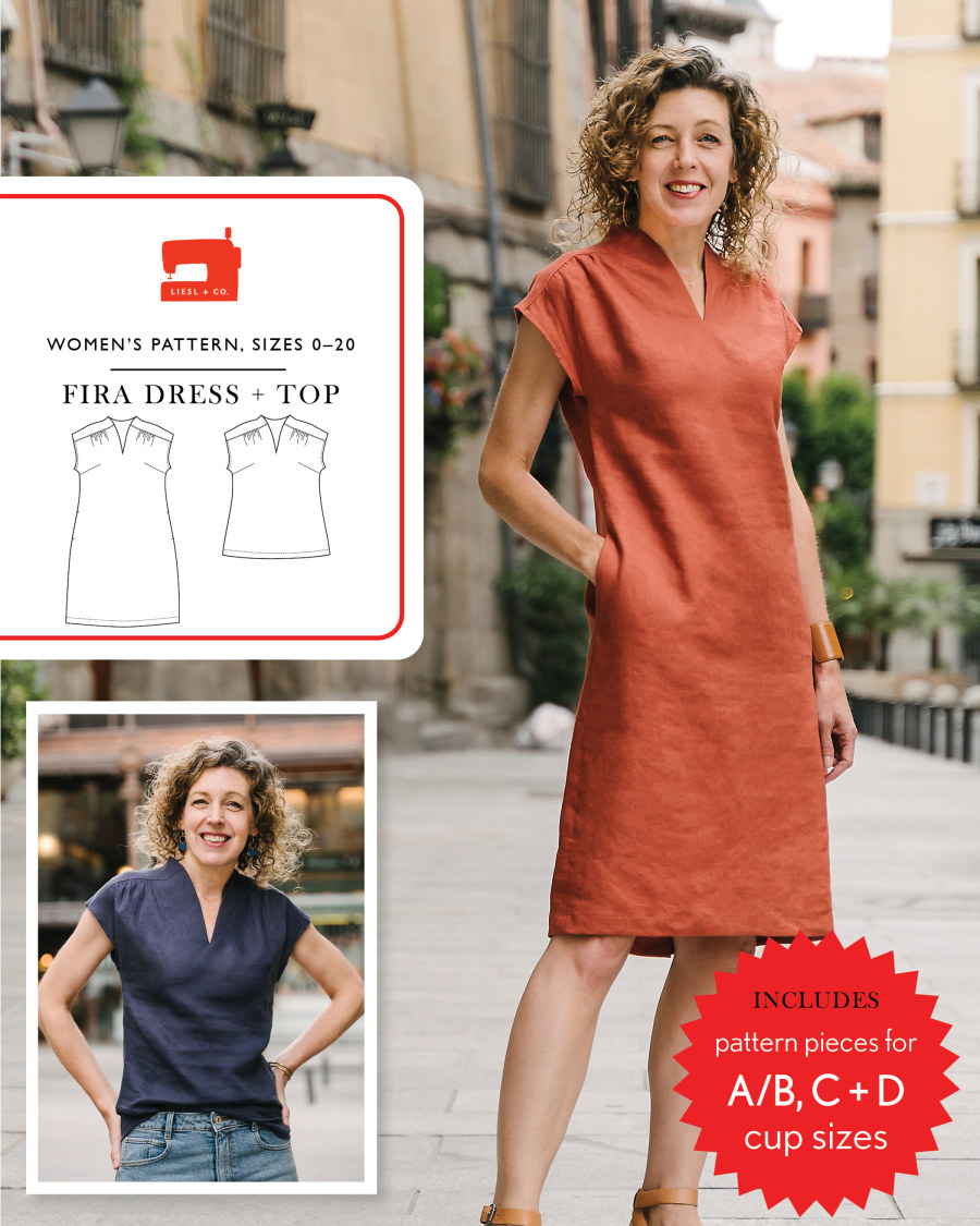 Fira Dress & Top Pattern by Liesl + Co (Due Apr)