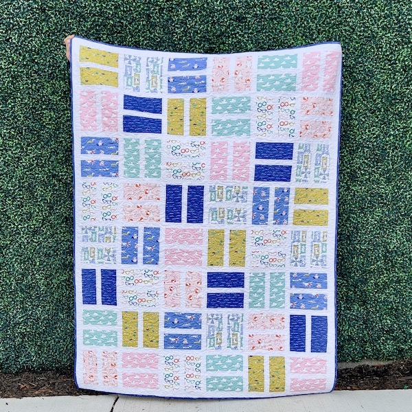 Quilt made using various fabrics from the range 