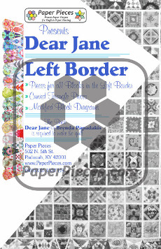 Dear Jane Quilt Paper Piece Pack Row Left Border - Paper Piecing
