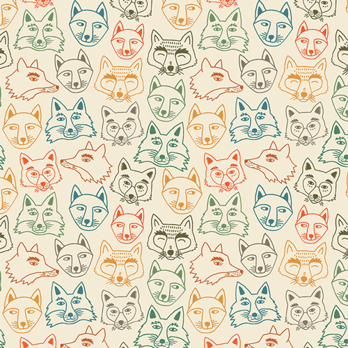 Hello Fox Birch from Timberline designed by Jessica Swift in Cotton for AGF