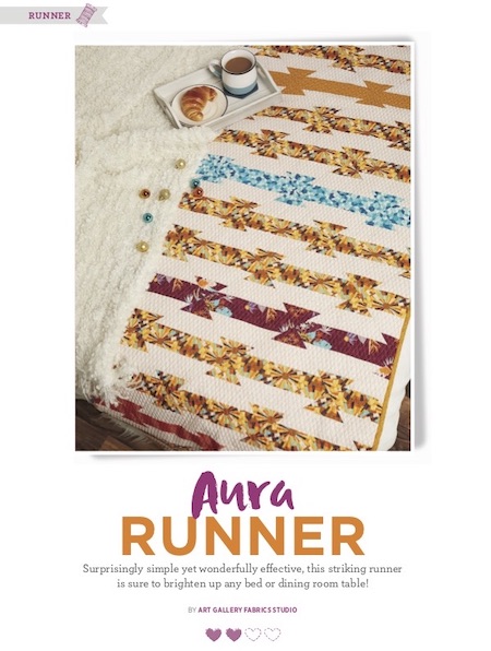 Quilt Now Issue 69 - Aura Runner