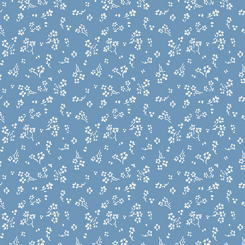 Sprinkled Florets Sky from True Blue by Maureen Cracknell for AGF