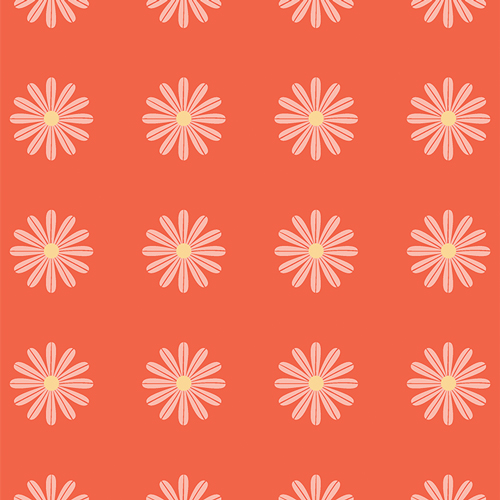 Choose Happy Tangerine from Flower Bloom designed by AGF Studio in Cotton