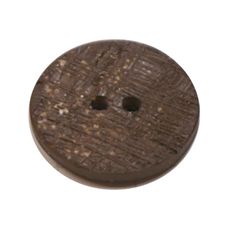 Acrylic Button 2 Hole Textured Speckle 12mm Chocolate