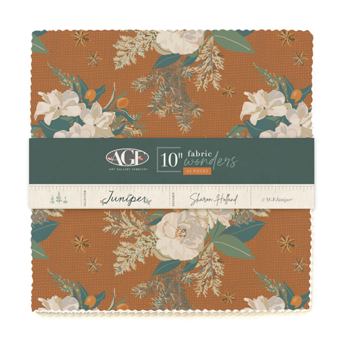10in Fabric Wonders from Juniper by Sharon Holland for AGF in Cotton for AGF