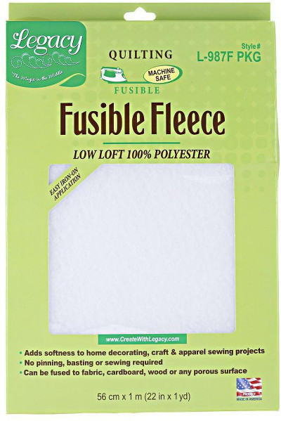 Legacy Fusible-fleece Low Loft Pack 91cm (36in) X 55cm (22in)