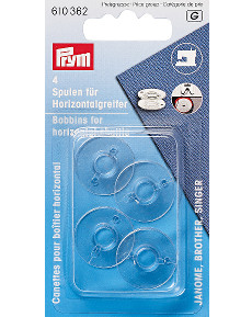 Prym Plastic Bobbins For Janome 20.5mm 4pcs (Due May)
