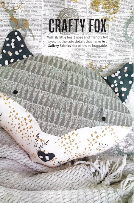 Simply Sewing Issue 55 - Craft Fox Huggable Pillow