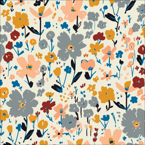 Morning Meadow From Canyon Blooms In Double Gauze By Alison Janssen