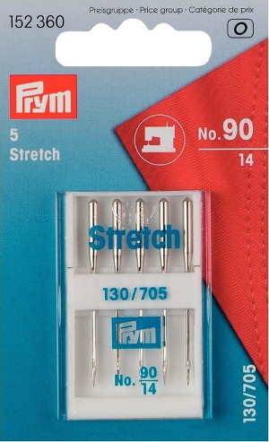 Prym Sewing Machine Needles Stretch 90/14 5 Needles