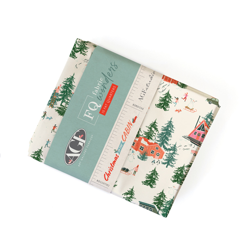 Fabric Wonders 15 Fat Quarters from Christmas in the Cabin by AGF Studio for AGF (Due Jul)