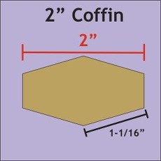 2 Inch Coffins 81 Pieces - Paper Piecing