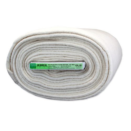 Legacy 80% Cotton/ 20% Polyester Wadding Needle Punched With Scrim 304cm (120in) X 9.2m (10yds)