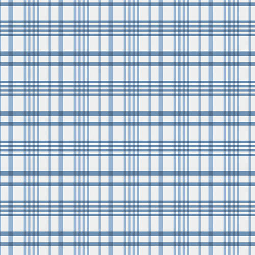 Happy Plaid Periwinkle from Storyteller Plaids designed by M Cracknell in Cotton for AGF