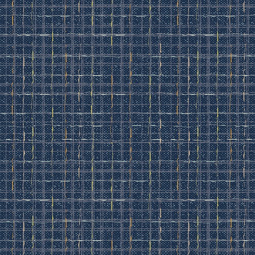 Tweed Indigo from Checkered Elements designed by AGF Studio in Cotton (Due May)