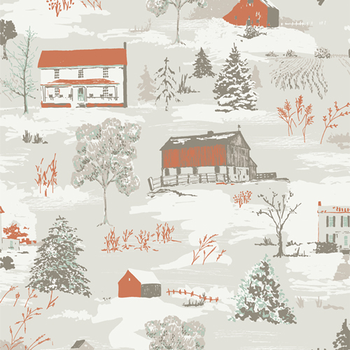 Farmhouse Winter from Juniper by Sharon Holland for AGF in Cotton for AGF