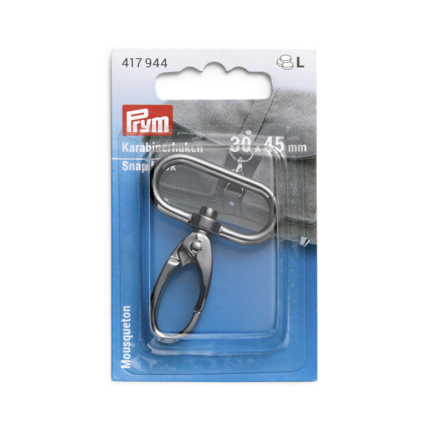 Prym Snap Hook 30 x 45mm Gunmetal 1 pc (Due Jun)