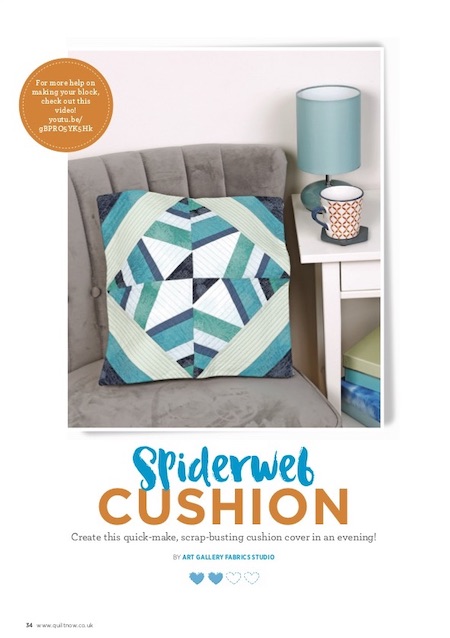 Quilt Now Issue 70 - Spiderweb Cushion