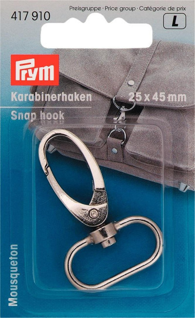 Prym Snap Hook 45 X 25mm Silver Col