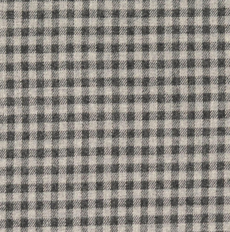 Charcoal And Grey Small Check Brushed Flannel From Glenrock By Modelo Fabrics