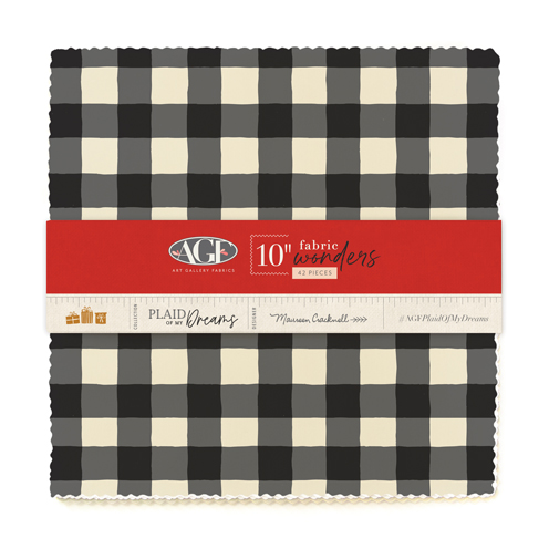 10in Fabric Wonders 42 pcs from Plaid Of My Dreams by Maureen Cracknell in Cotton for AGF &#8987;