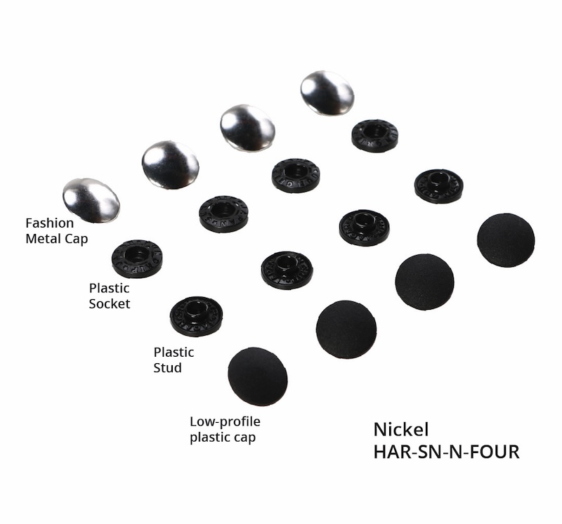 Tool-Free Snaps - Set Of Four - Nickel From Byannie