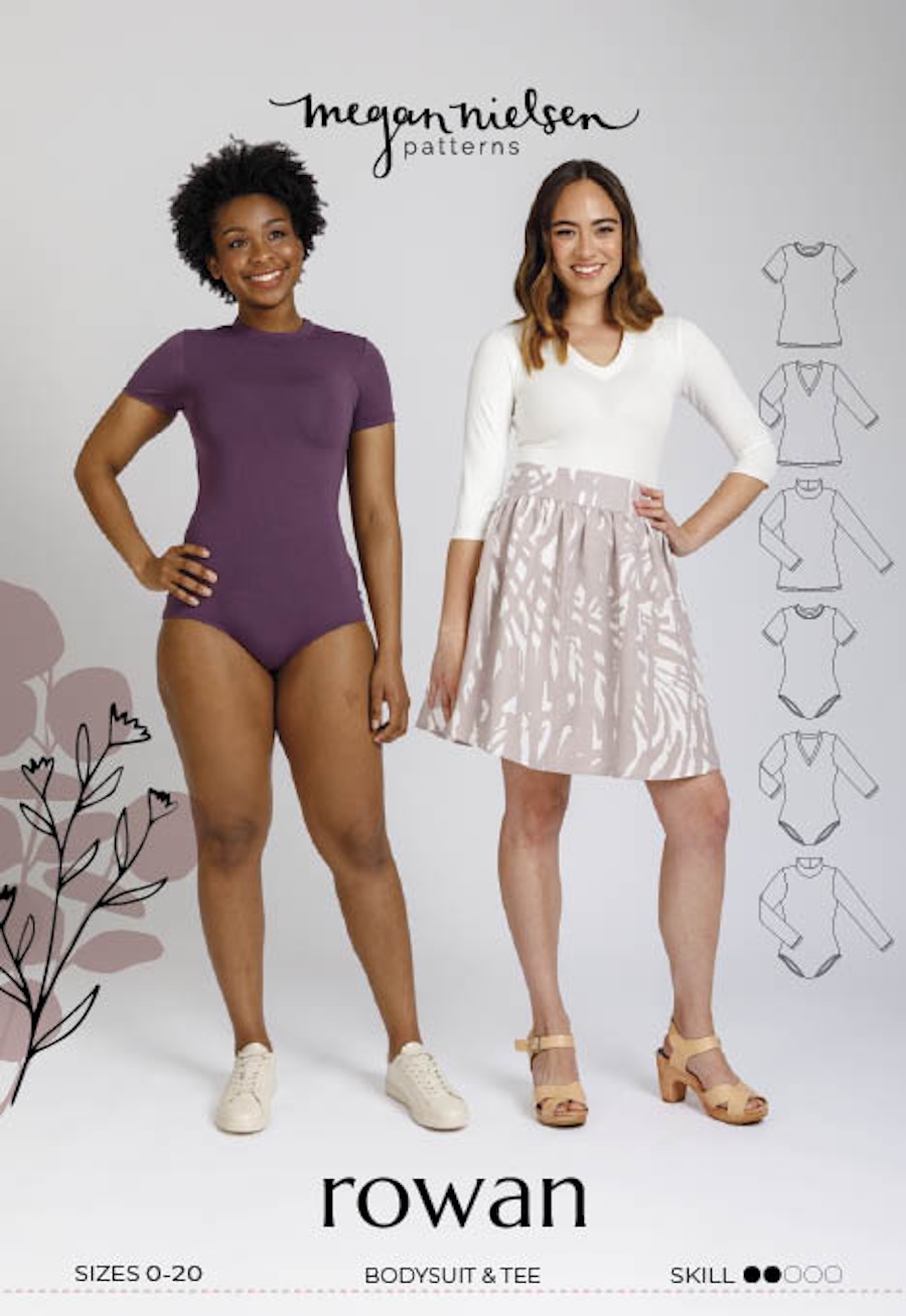 Rowan Tee And Body Suit Pattern By Megan Nielsen