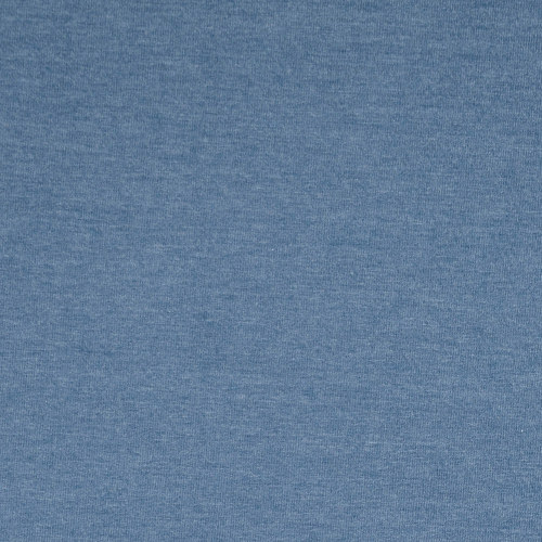 French Navy Melange Cotton Jersey by Modelo Fabrics