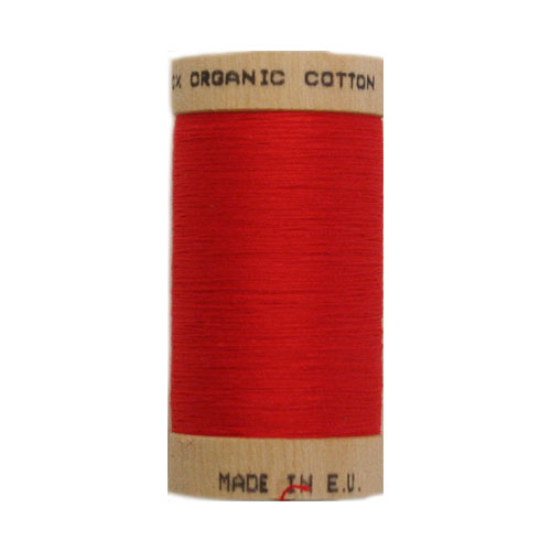 Scanfil Organic Thread 100 Metre Spool - Red