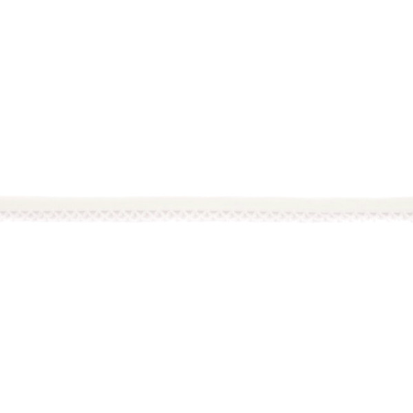 Off White Crochet-edged Poplin Bias Binding Double Fold - 15mm X 25m &#8987;
