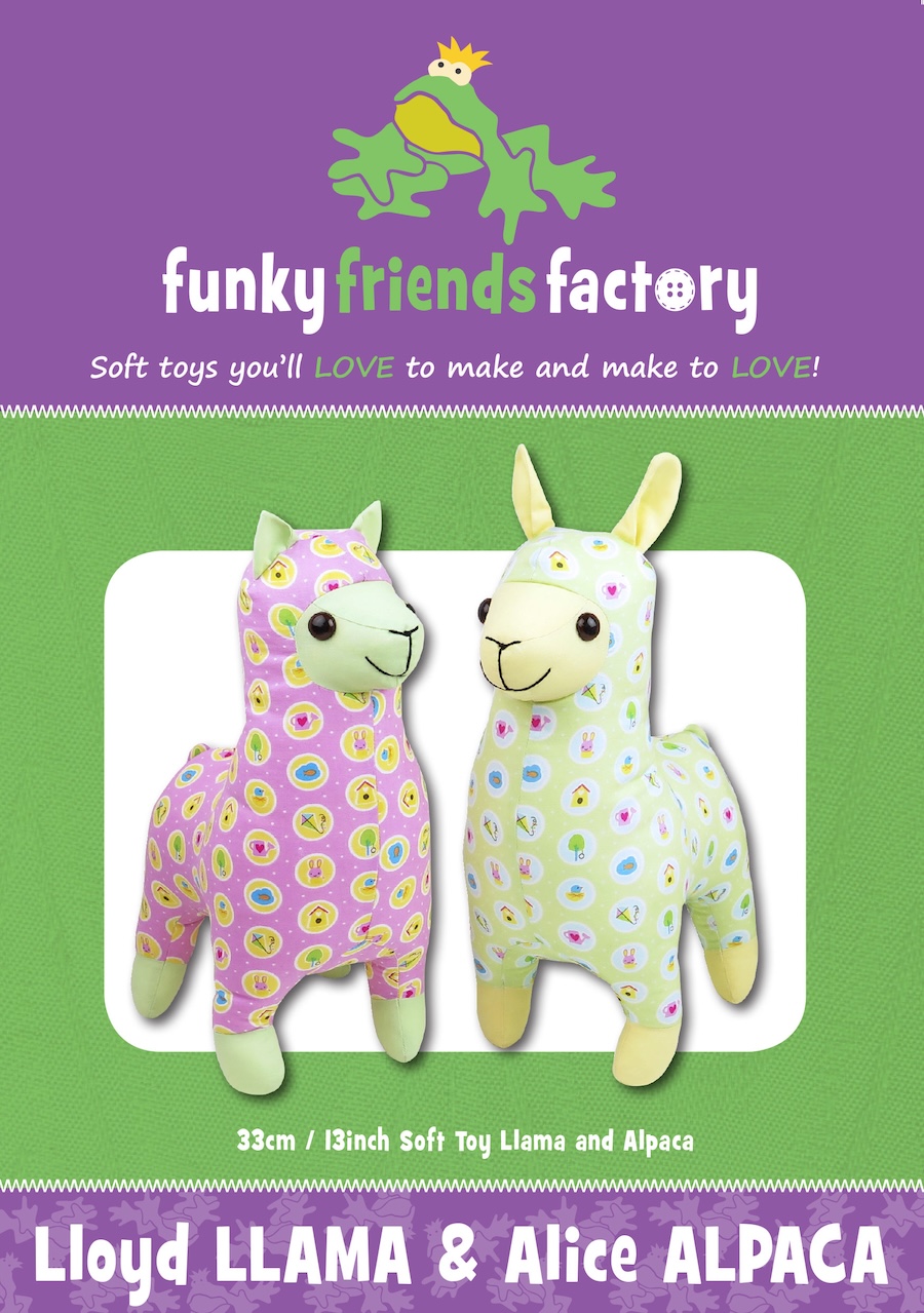 Lloyd Llama & Alice Alpaca Pattern By Funky Friends Factory