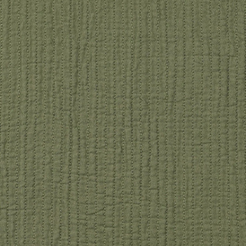 Olive Stitch Detail Fabric From Kiso By Modelo Fabrics