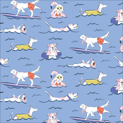 Doggie Dip from Dog Days of Summer by Krissy Mast For Cloud9 Fabrics