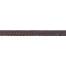 Dark Grey Foldover Scalloped Edge Elastic - 12mm X 25m