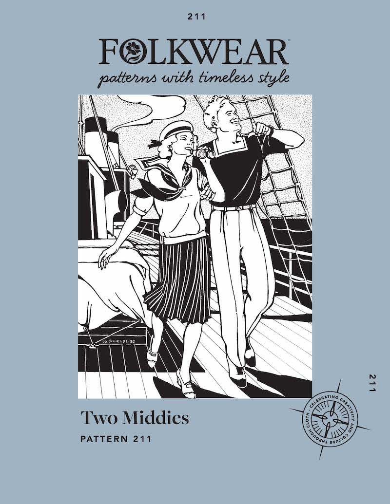 Two Middies Top by Folkwear