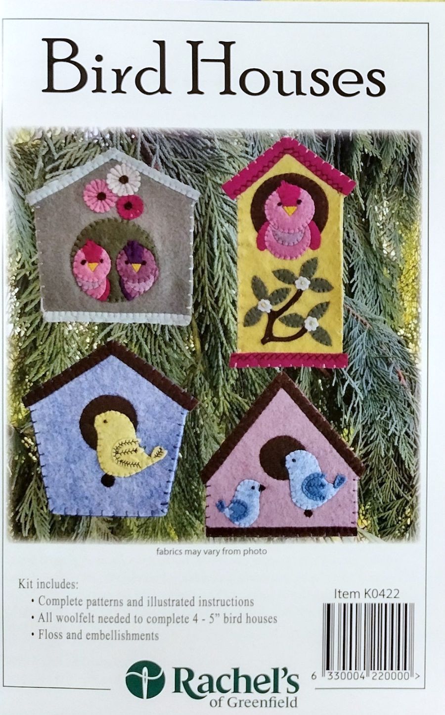 Bird Houses Coasters Ornament Kit (4)