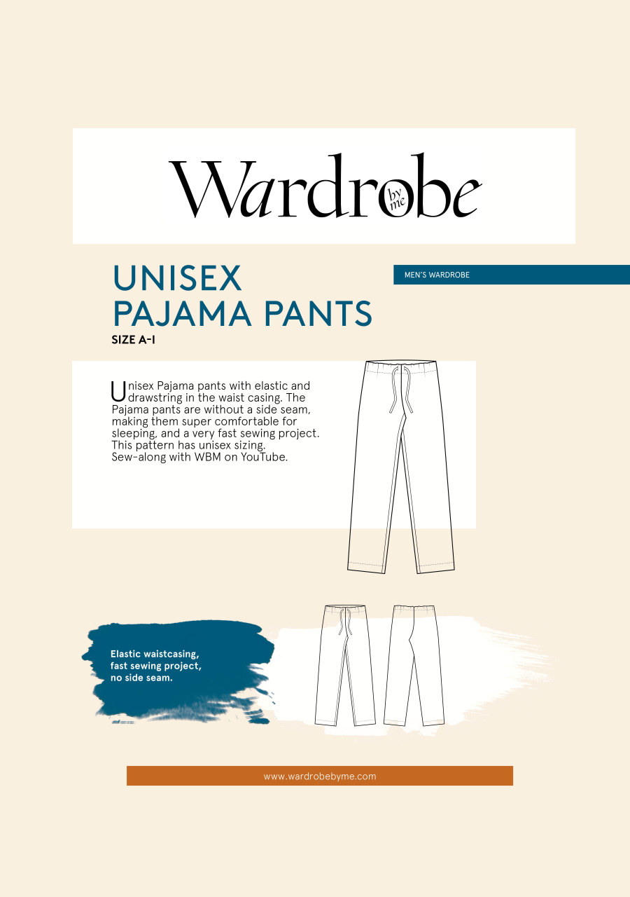 Unisex PJs Pants Pattern by Wardrobe By Me