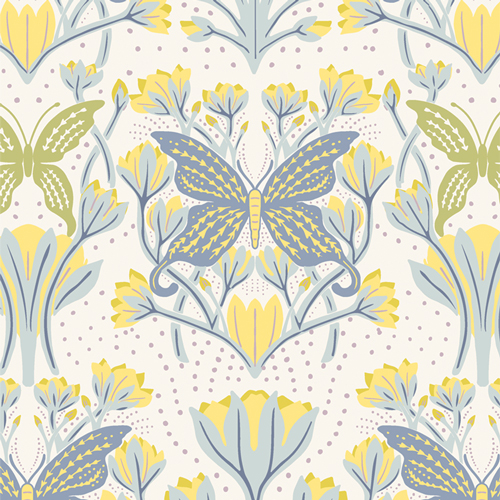 Butterfly Reflection Dawn from Fresh Linen by Katie O'Shea for AGF