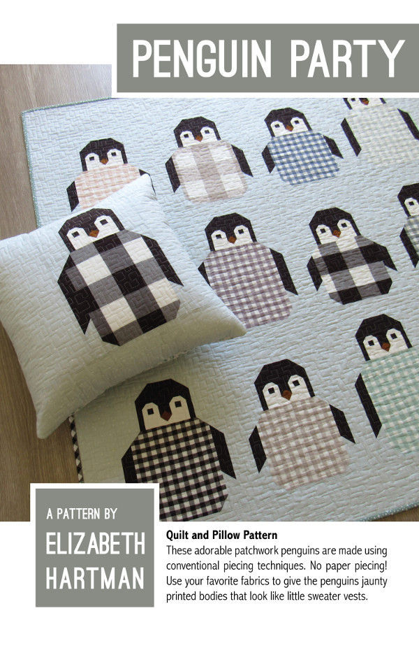 Penguin Party Pattern By Elizabeth Hartman