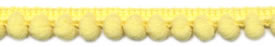 Pale Yellow - Pom Pom Trim - Large 25mm Wide 16.5m Reel
