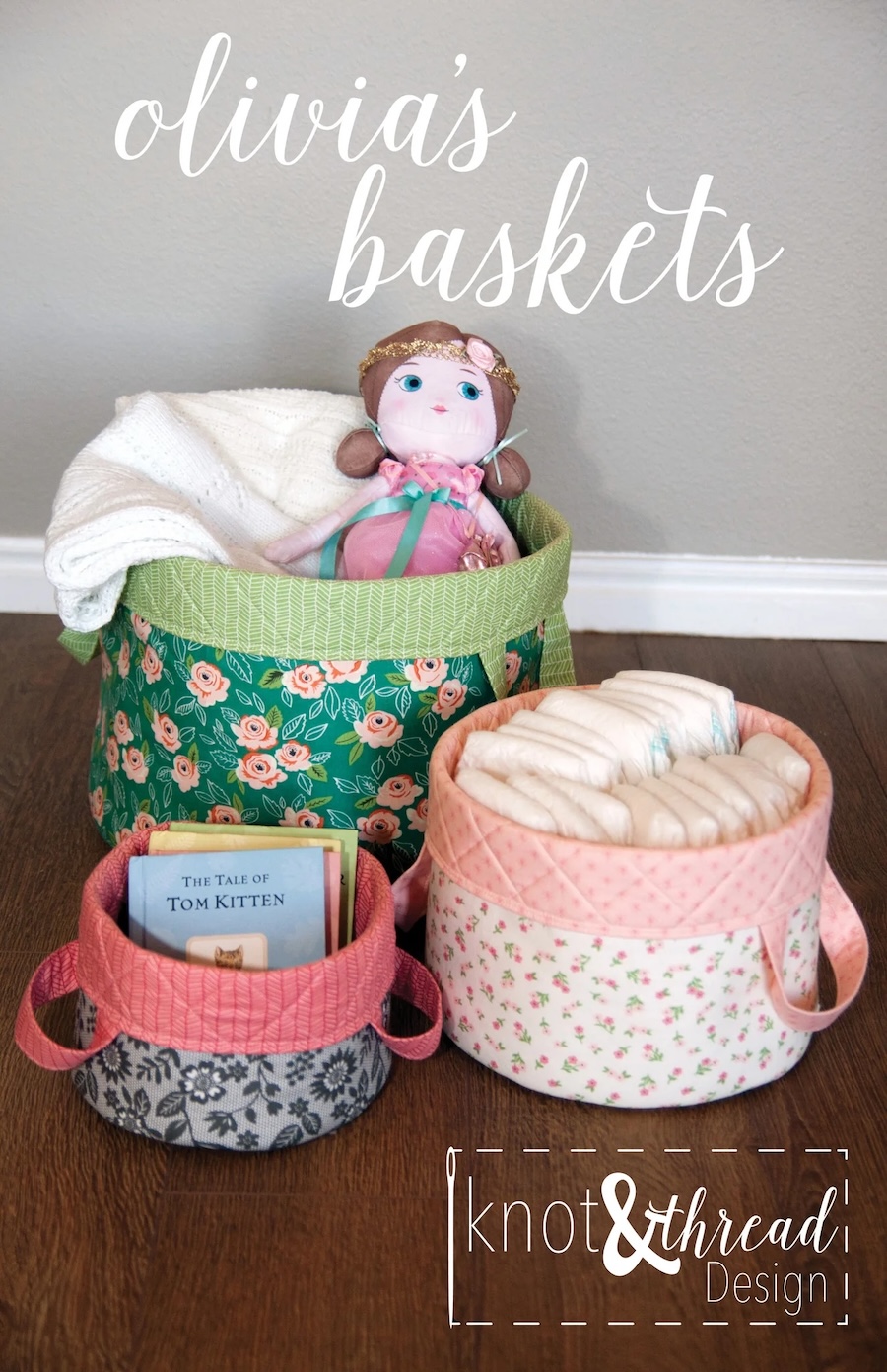 Olivias Baskets Pattern By Knot And Thread
