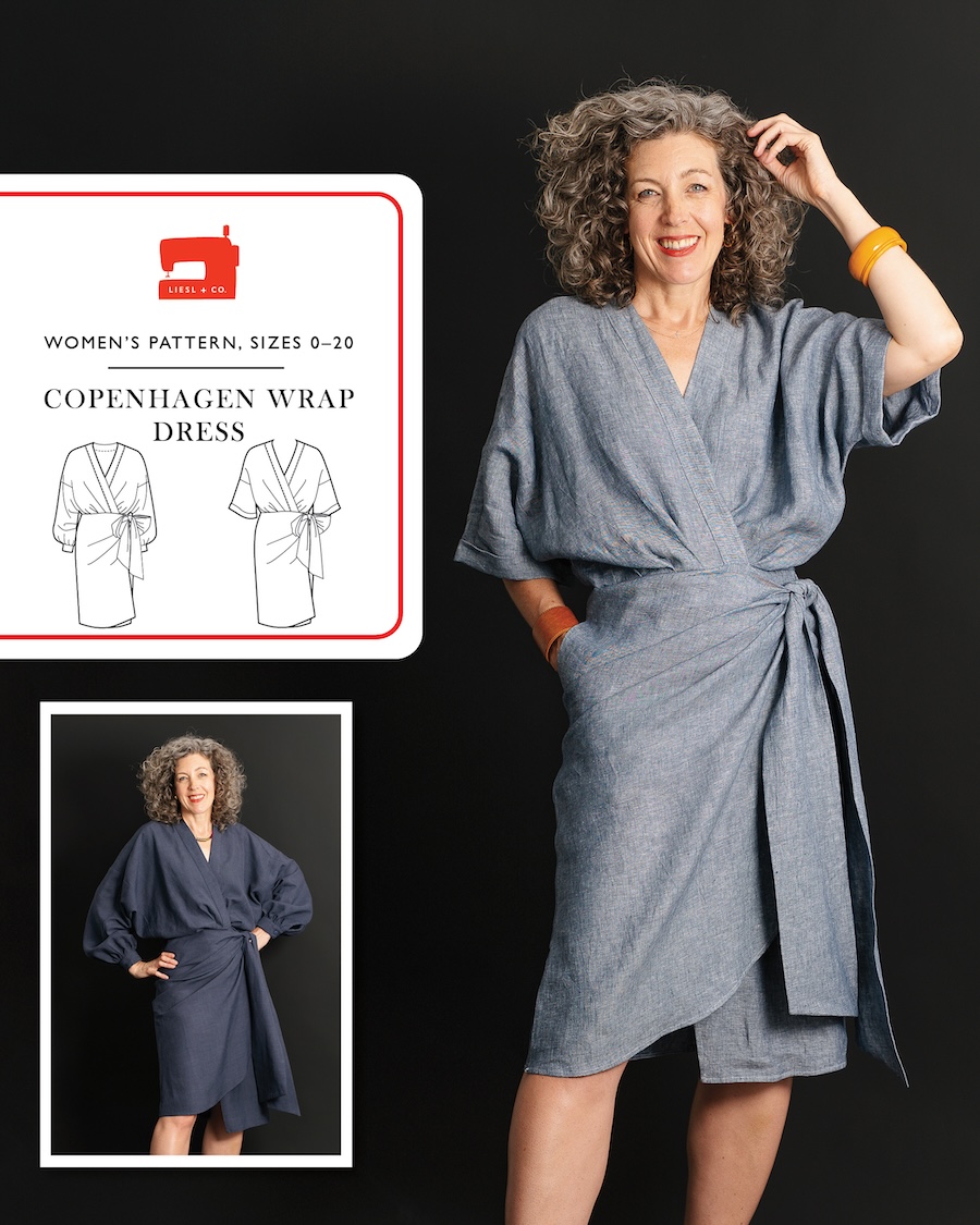 Copenhagen Wrap Dress Pattern By Liesl + Co