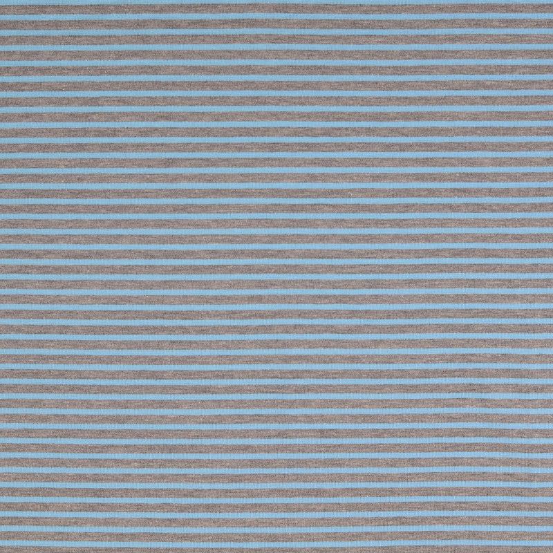 Blue and Grey Striped Knit from Nantes by Modelo Fabrics