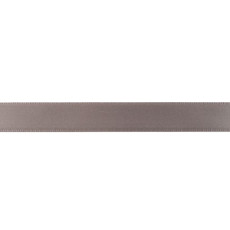 Medium Grey Double Faced Satin Ribbon - 9mm X 25m