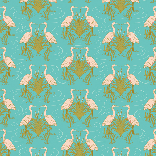 Egret Dance Daybreak from Stillwater by Katie O'Shea for AGF (Avail Jan)