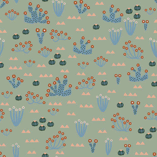 Opuntia Bloom from Yuma by Leah Duncan For Cloud9 Fabrics