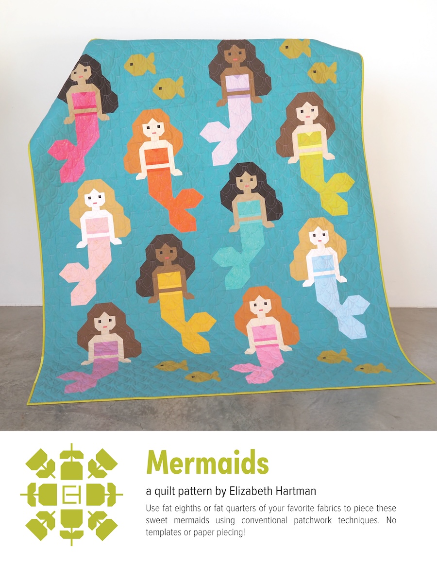 Mermaids Quilt Pattern By Elizabeth Hartman (Avail Mar)