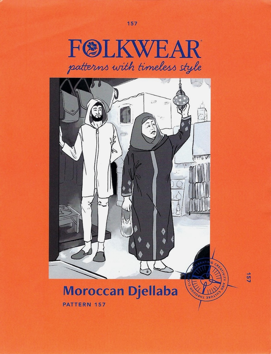 Moroccan Djellaba Hooded Caftan by Folkwear Patterns