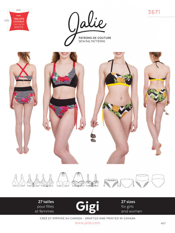 Gigi Bikinis Pattern by Jalie