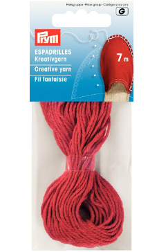Espadrille Red Creative Yarn, 7m, 100% Cotton